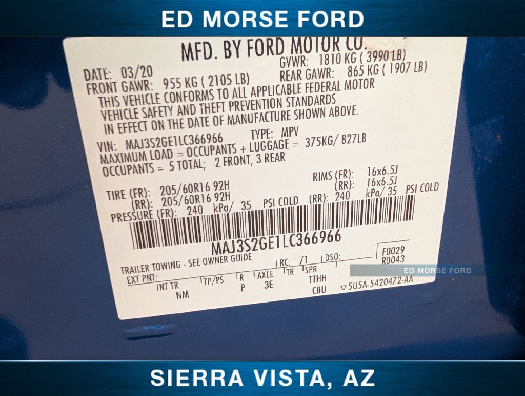 2020 Ford EcoSport SE